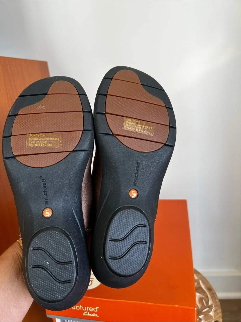 Clarks Leather Orland Wedge Slingback Sandals